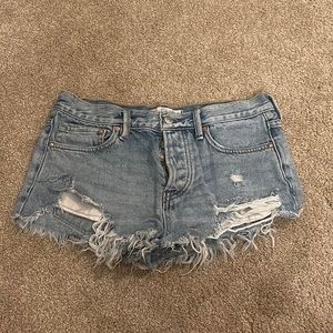 Denim shorts